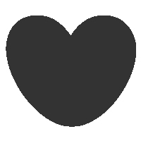 Rounded Heart Shape Icon